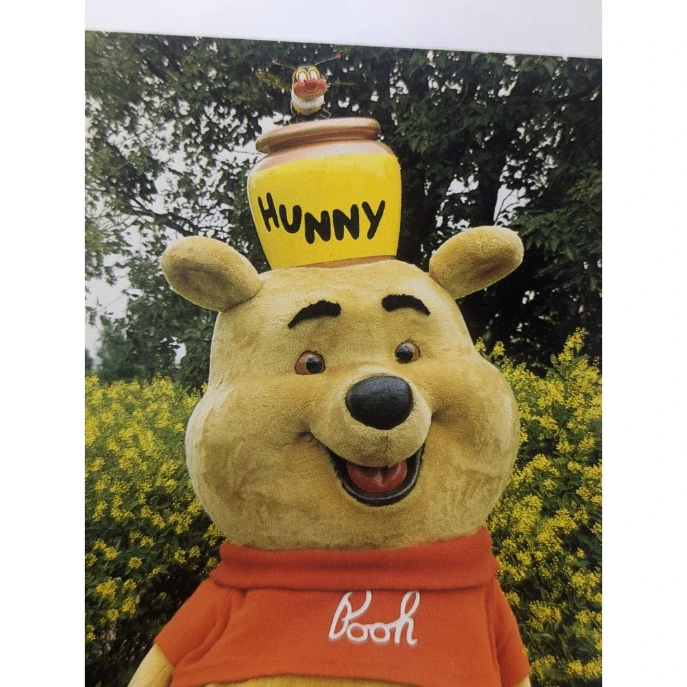 Vintage Pooh Postcard with Hunny Pot Hat, 1987 Walt Disney‎ World, 6